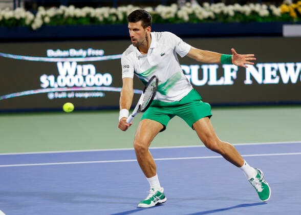 Novak Djokovic (SRB) Tennis - Dubai Duty Free Tennis Championships - ATP, Tennis Herren - Dubai Duty Free Tennis Stadium - Dubai - - United Arab Emirates - 23 February 2022. Copyright: xJuergenxHasenkopfx