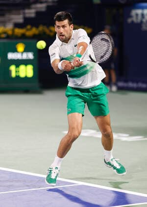 Novak Djokovic (SRB) Tennis - Dubai Duty Free Tennis Championships - ATP, Tennis Herren - Dubai Duty Free Tennis Stadium - Dubai - - United Arab Emirates - 23 February 2022. Copyright: xJuergenxHasenkopfx