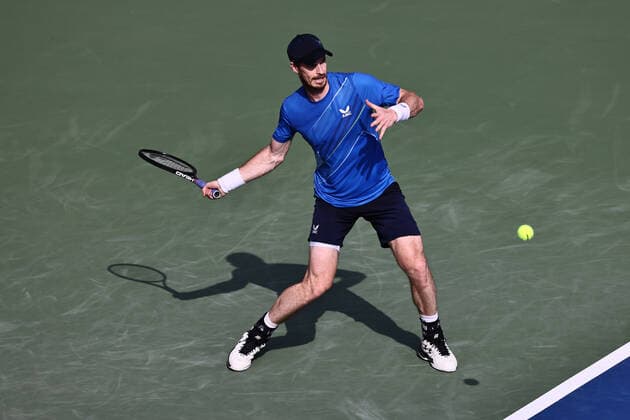 Andy Murray, GBR, during mens second round of 2022 Dubai Championships in Dubai, 23 02 2022; -