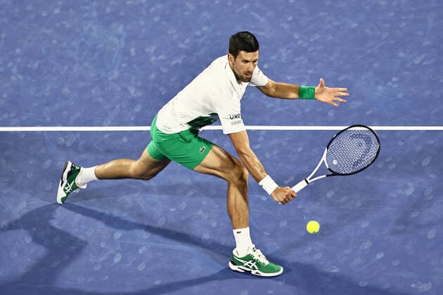 Novak Djokovic, SRB, during mens second round of 2022 Dubai Championships in Dubai, 23 02 2022; -