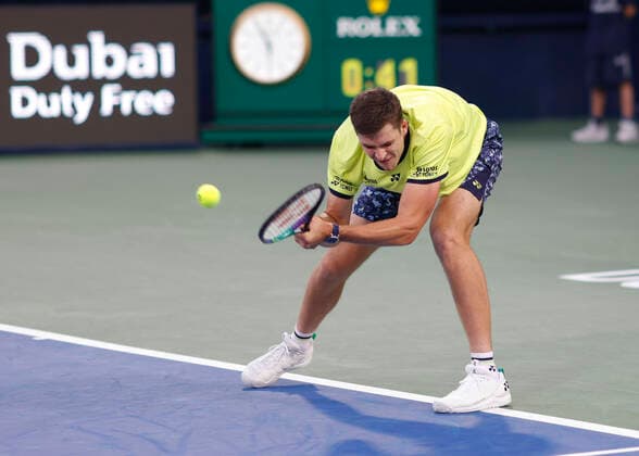 Hubert Hurkacz Tennis - Dubai Duty Free Tennis Championships - ATP, Tennis Herren - Dubai Duty Free Tennis Stadium - Dubai - - United Arab Emirates - 24 February 2022. Copyright: xJuergenxHasenkopfx