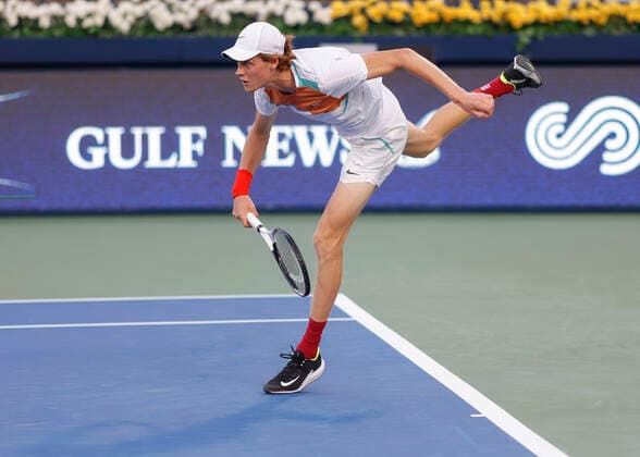 Jannik Sinner Tennis - Dubai Duty Free Tennis Championships - ATP, Tennis Herren - Dubai Duty Free Tennis Stadium - Dubai - - United Arab Emirates - 24 February 2022. Copyright: xJuergenxHasenkopfx