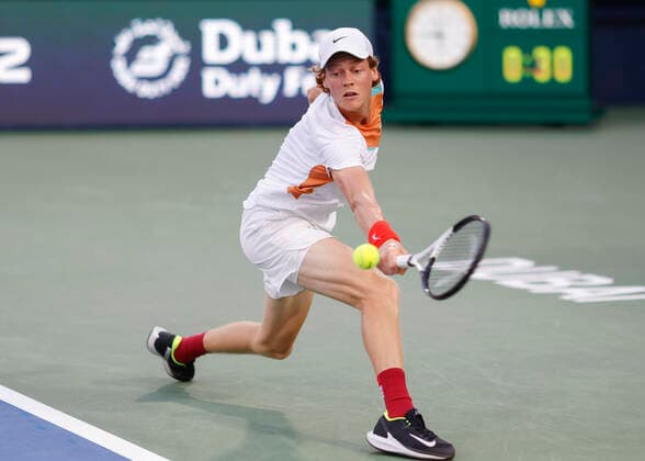 Jannik Sinner Tennis - Dubai Duty Free Tennis Championships - ATP, Tennis Herren - Dubai Duty Free Tennis Stadium - Dubai - - United Arab Emirates - 24 February 2022. Copyright: xJuergenxHasenkopfx