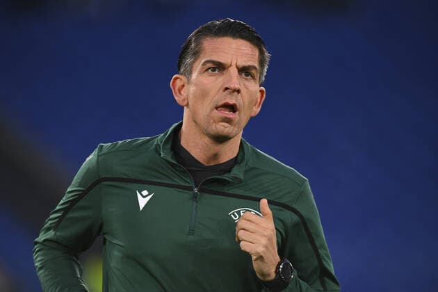 February 24, 2022, Rome, Italy: Referee Deniz Aytekin during the Knockout Round Play-Offs Leg Two - UEFA Europa League between SS Lazio and FC Porto at Stadio Olimpico on 24th of February, 2022 in Rome, Italy. football Europa League match - SS Lazio vs FC Porto, Rome, Italy  - ZUMAl164 20220224_zsa_l164_237 Copyright: xDomenicoxCippitellix