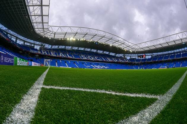 Reale Arena, Real Sociedad vs. RB Leipzig, Europa League, PLayoff Rueckspiel, 24.02.2022 Donostia-San Sebastian Donostia-San Sebastian Spanien