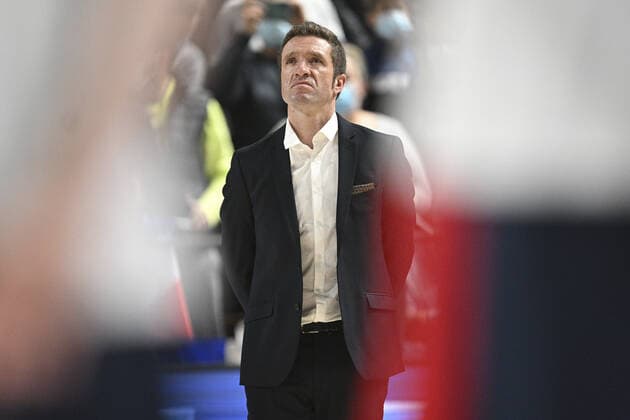 Nuno Tavares - entraienur (Portugal) BASKETBALL : France vs Portugal - Qualifications WC2023 - 24 02 2022 JBAutissier Panoramic 