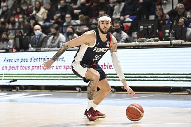 Isaia Cordinier (France) BASKETBALL : France vs Portugal - Qualifications WC2023 - 24 02 2022 JBAutissier Panoramic 