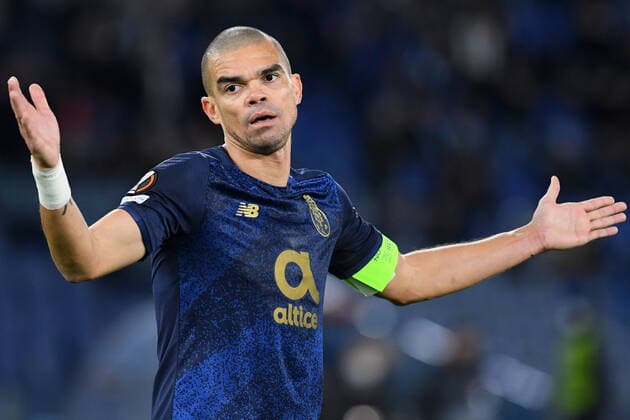 Soccer, europa league match , SS Lazio v Porto Pepe of Porto during the Europa League match between SS Lazio v Porto at Olimpico stadium in Rome, Italy, February 23rd, 2022. Imago-Images Emmefoto Copyright: xImago-Images Emmefotox