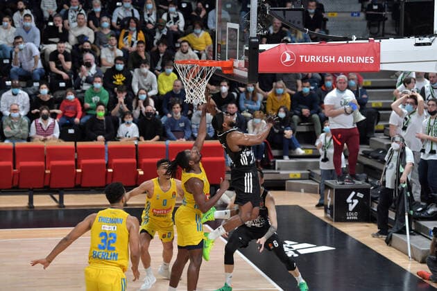 Chris Jones (asvel) BASKETBALL : LDLC ASVEL vs Alba Berlin - Euroligue - 24 02 2022 FredericChambert Panoramic 