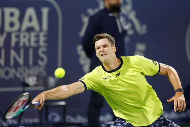 Hubert Hurkacz Tennis - Dubai Duty Free Tennis Championships - ATP, Tennis Herren - Dubai Duty Free Tennis Stadium - Dubai - - United Arab Emirates - 25 February 2022. Copyright: xJuergenxHasenkopfx