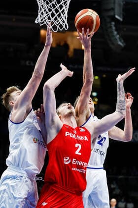 Tallin, 25.02.2022 KOSZYKOWKA KADRA REPREZENTACJA POLSKI MECZ Estoani - Poland POLISH national team, Nationalteam BASKETBALL POLAND GAME Estonia - Polska NZ Aleksander Balcerowski , FOT. WOJCIECH FIGURSKI 400mm.pl NEWSPIX.PL --- Newspix.pl  20220225_033_FIG9894