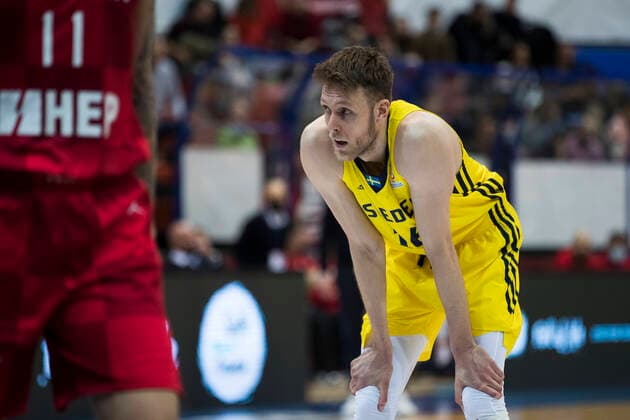 220225 Nicholas Spires of Sweden during the FIBA World Cup Qualifier game between Sweden and Croatia on February 25, 2022 in Zagbreb. Photo: Nikola Krstic BILDBYRAN COP 307 NK0006 basket basketball vm-kval kval fiba world cup qualifiers sweden bbeng Copyright: NIKOLAxKRSTIC BB220225BB593