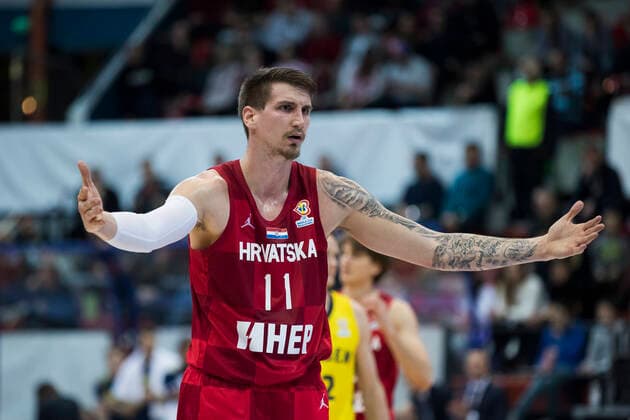 220225 Tomislav Zubcic of Croatia during the FIBA World Cup Qualifier game between Croatia and Sweden on February 25, 2022 in Zagreb. Photo: Nikola Krstic BILDBYRAN COP 307 NK0006 basket basketball vm-kval kval fiba world cup qualifiers sweden croatia bbeng Copyright: NIKOLAxKRSTIC BB220225BB837