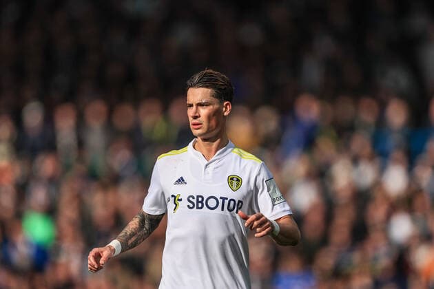 Premier League Leeds United v Tottenham Hotspur Robin Koch 5 of Leeds United during the game Leeds Elland Road West Yorkshire United Kingdom Copyright: xMarkxCosgrove NewsxImagesx