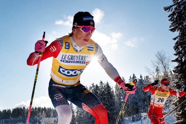 Bilder des Jahres 2022, Sport 02 Februar Sport Themen der Woche KW08 Sport Bilder des Tages Johannes Hoesflot Klaebo of Norway during FIS World Cup Sprint competition at the Ski stadium on 26 February 2022 in Lahti, Finland. (Tomi Hänninen Newspix24)  Copyright: xTomixHänninenx np2426040015917