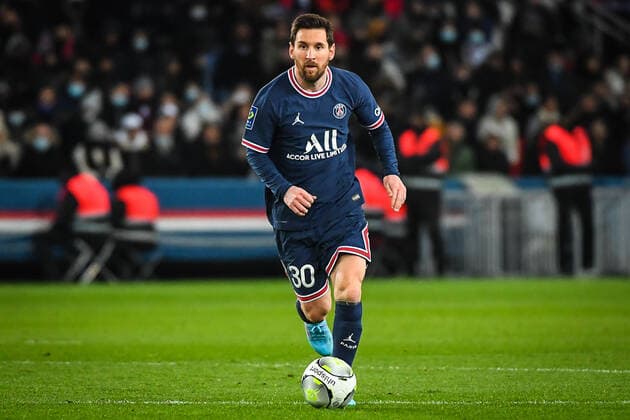 February 26, 2022, Paris, France, France: Lionel (Leo) MESSI of PSG during the Ligue 1 match between Paris Saint-Germain (PSG) and AS Saint-Etienne (ASSE) at Parc des Princes stadium on February 26, 2022 in Paris, France. Paris France - ZUMAm308 20220226_zsp_m308_006 Copyright: xMatthieuxMirvillex