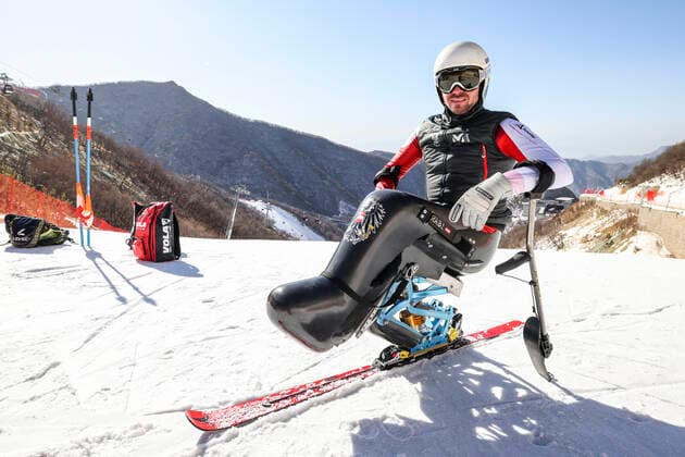PARALYMPICS - Winter Paralympics Beijing 2022 YANQING,CHINA,27.FEB.22 - PARALYMPICS - Paralympic Winter games, Winterspiele,Spiele, Summer games Beijing 2022, preview. Image shows Roman Rabl (AUT).  GEPAxpictures xPatrickxSteiner