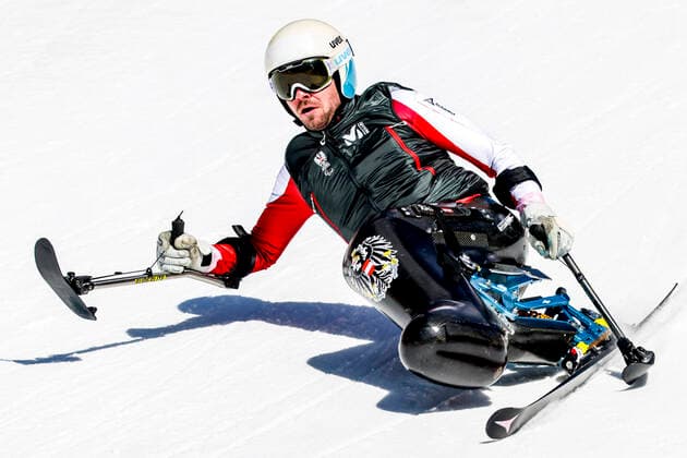Bilder des Jahres 2022, Sport 02 Februar Sport Themen der Woche KW08 PARALYMPICS - Winter Paralympics Beijing 2022 YANQING,CHINA,27.FEB.22 - PARALYMPICS - Paralympic Winter games, Winterspiele,Spiele, Summer games Beijing 2022, preview. Image shows Roman Rabl (AUT).  GEPAxpictures xPatrickxSteiner