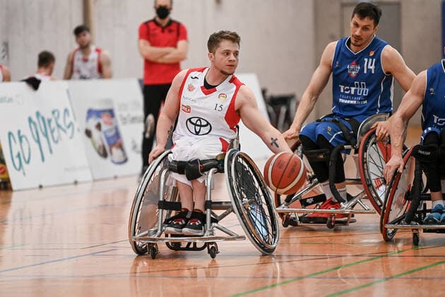 1. Rollstuhl Basketball-Bundesliga, RBC Koeln99ers vs. Thuringia Bulls, 26.02.2022 Ryan Wright (RBC Koeln99ers 15), 1. Rollstuhl Basketball-Bundesliga, RBC Koeln99ers vs. Thuringia Bulls am 26.02.2022 in Sporthalle Bergischer Ring, in Koeln (Nordrhein-Westfalen) Copyright: xBEAUTIFULxSPORTS Mueller-Laschetx