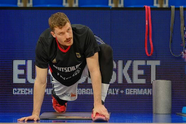 Andreas Obst (Deutschland, 42) GER, Deutschland vs. Israel, Basketball, World Cup Qualifers, 28.02.2022, GER, Deutschland vs. Israel, Basketball, World Cup Qualifiers, 28.02.2022 Heidelberg Copyright: xEibner-Pressefotox EP_EER