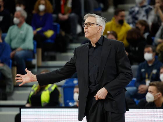 28.02.2022, Germany vs. Israel, FIBA Basketball World Cup Qualifiers, Group D, GER, Heidelberg, SNP dome, Picture: (from the left side), Head-Coach Gordon Herbert (Germany) Copyright: HMBxMedia xHeikoxBecker