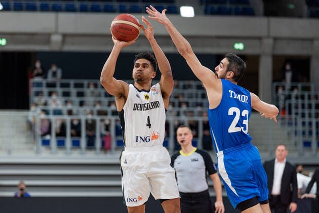 Basketball Heidelberg 28.02.2022 WM Qualifikation FIBA Basketball World Cup European Qualifiers Deutschland (GER) - Israel (ISR)