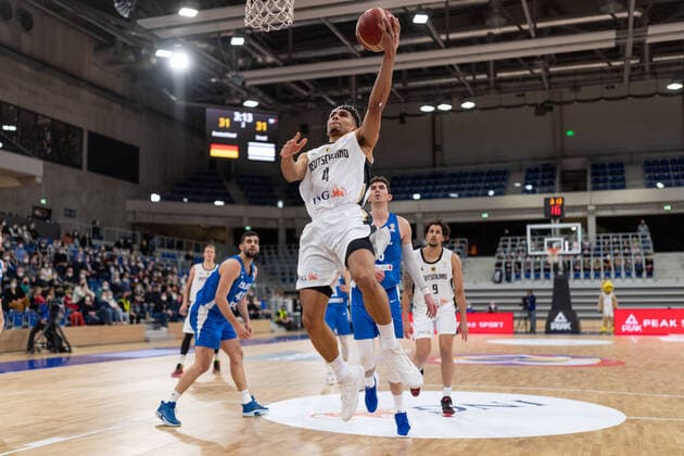 Basketball Heidelberg 28.02.2022 WM Qualifikation FIBA Basketball World Cup European Qualifiers Deutschland (GER) - Israel (ISR) Maodo Lo (Deutschland, No.04)