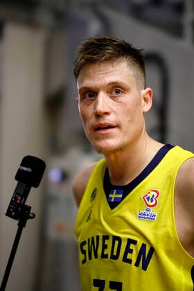 220228 Jonas Jerebko of Sweden during the FIBA World Cup Qualifier game between Sweden and Croatia on February 28, 2022 in Norrköping. Copyright: PETERxHOLGERSSON BB220228PH072