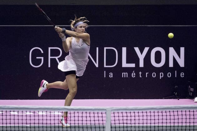 Stefanie VOEGELE (SUI) - Open 6eme sens MÃ tropole de Lyon, Lyon 28 02 2022 TENNIS : Open 6eme Sens Lyon Metropole - Lyon - 28 02 2022 SandrineThesillat Panoramic 