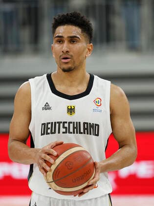 28.02.2022, Germany vs. Israel, FIBA Basketball World Cup Qualifiers, Group D, GER, Heidelberg, SNP dome, Picture: (from the left side), Maodo Lo (Germany) Copyright: HMBxMedia xHeikoxBecker