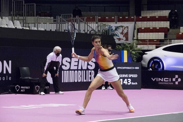 Sorana Cirstea (ROU) - Open 6eme sens MÃ tropole de Lyon, Lyon 01 03 2022 - TENNIS : Open 6eme Sens Lyon Metropole - Lyon - 01 03 2022 SandrineThesillat Panoramic 
