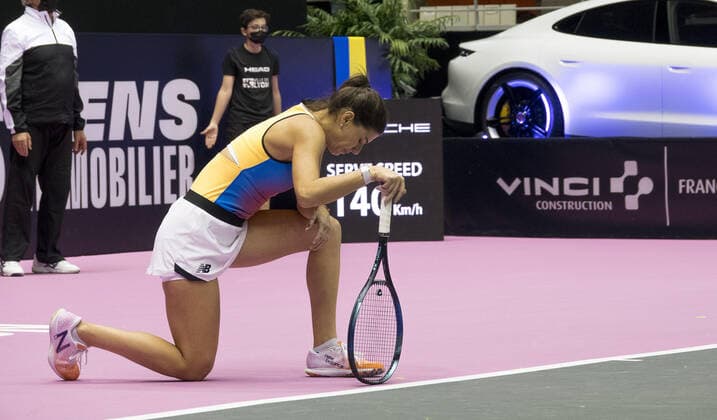 Sorana Cirstea (ROU) - Open 6eme sens MÃ tropole de Lyon, Lyon 01 03 2022 - TENNIS : Open 6eme Sens Lyon Metropole - Lyon - 01 03 2022 SandrineThesillat Panoramic 