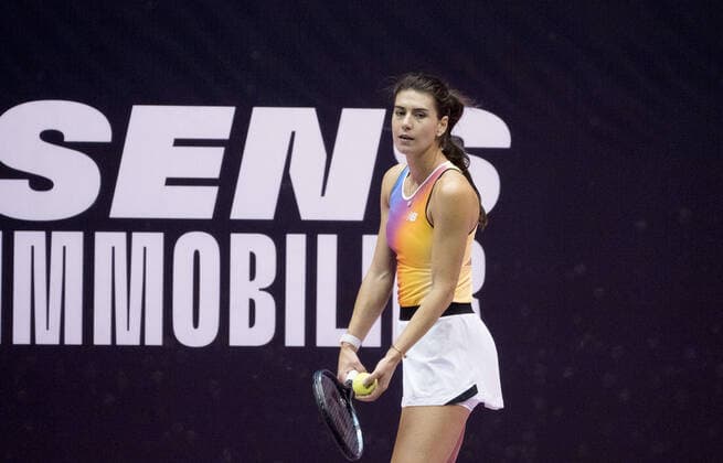 Sorana Cirstea (ROU) - Open 6eme sens MÃ tropole de Lyon, Lyon 01 03 2022 - TENNIS : Open 6eme Sens Lyon Metropole - Lyon - 01 03 2022 SandrineThesillat Panoramic 