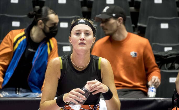 Kristina Mladenovic (FRA) - Open 6eme sens MÃ tropole de Lyon, Lyon 01 03 2022 - TENNIS : Kristina Mladenovic vs Shuai Zhang - Open 6eme Sens Lyon Metropole - Lyon 01 03 2022 SandrineThesillat Panoramic 