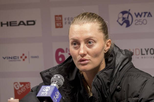 ConfÃ rence de presse de Kristina Mladenovic (FRA)- Open 6eme sens MÃ tropole de Lyon, Lyon 01 03 2022 - Photo Sandrine Thesillat Panoramic TENNIS : Open 6eme sens MÃ tropole de Lyon - 01 03 2022 SandrineThesillat Panoramic 