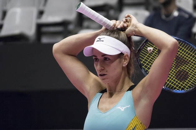 Anna BONDAR (HUN) - Open 6eme sens MÃ tropole de Lyon, Lyon 02 03 2022 - TENNIS : Katie BOULTER vs Anna BONDAR - Open 6eme Sens Lyon Metropole - Lyon - 02 03 2022 SandrineThesillat Panoramic 