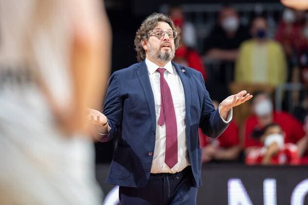 !Head Coach Andrea Trinchieri (FC Bayern), FC Bayern Basketball vs. Hamburg Towers, easyCredit BBL, 02.03.2022 Muenchen Bayern Deutschland