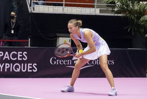 Viktorija GOLUBIC (SUI) - Open 6eme sens MÃ tropole de Lyon, Lyon 03 03 2022 - Photo Sandrine Thesillat Panoramic TENNIS : Open 6eme Sens Lyon Metropole - 03 03 2022 SandrineThesillat Panoramic 