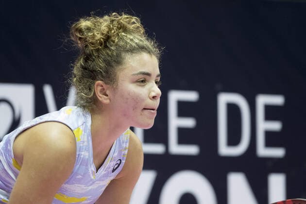 Jasmine PAOLINI (ITA) - Open 6eme sens MÃ tropole de Lyon, Lyon 04 03 2022 - Photo Sandrine Thesillat Panoramic TENNIS : Open 6eme Sens Lyon Metropole - 04 03 2022 SandrineThesillat Panoramic 