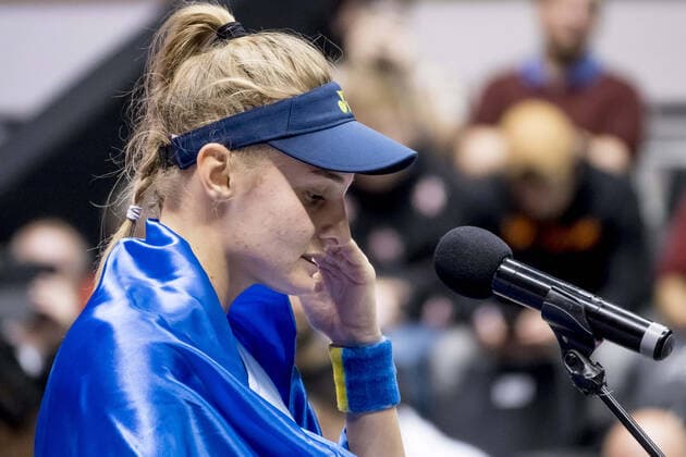 Dayana YASTREMSKA (UKR) en 1 2 finale du tournoi - Open 6eme sens MÃ tropole de Lyon, Lyon 04 03 2022 - TENNIS : Open 6eme Sens Lyon Metropole - 04 03 2022 SandrineThesillat Panoramic 