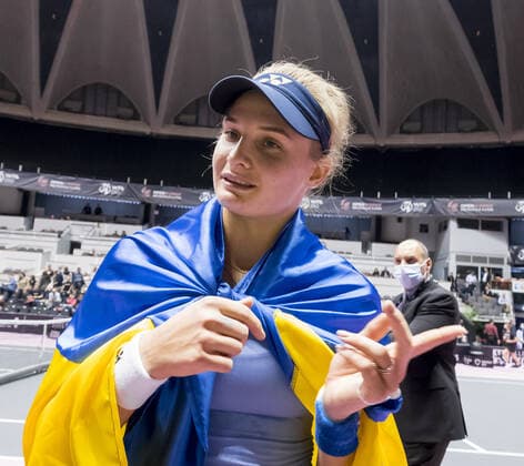 Dayana YASTREMSKA (UKR) en 1 2 finale du tournoi - Open 6eme sens MÃ tropole de Lyon, Lyon 04 03 2022 - TENNIS : Open 6eme Sens Lyon Metropole - 04 03 2022 SandrineThesillat Panoramic 