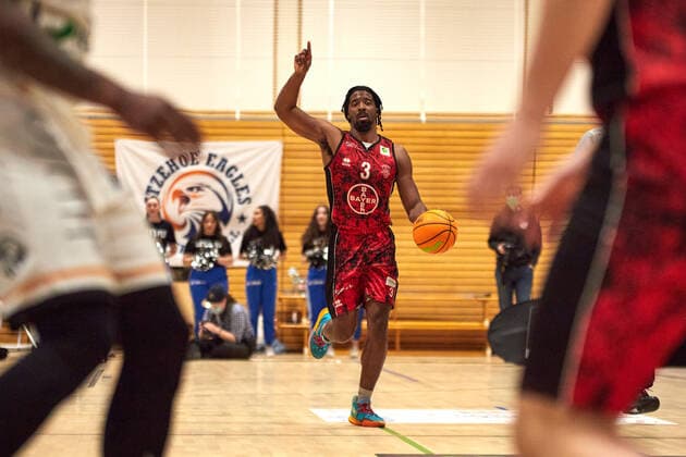 Quentin Goodin (Bayer Giants Leverkusen 03) Itzehoe Eagles vs. Bayer Giants Leverkusen, ProA, 2.Barmer Basketball, Bundesliga, Spielzeit 2021 2022, 27.Spieltag, 04.03.2022 Foto:EIBNER Stephanie Zerbe Itzehoe Eagles vs. Bayer Giants Leverkusen, ProA, 2.Barmer Basketball, Bundesliga, Spielzeit 2021 2022, 27.Spieltag, 04.03.2022 Brokdorf Copyright: xStephaniexZerbe xEibner-Pressefox EP_SZE