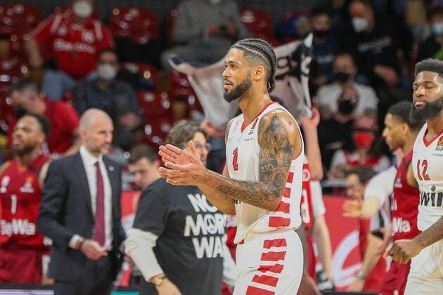 Tyler Dorsey 2 (Olympiakos Piraeus), FC Bayern Basketball vs. Olympiakos Piraeus, Euroleague, 04.03.2022 Muenchen Bayern Deutschland