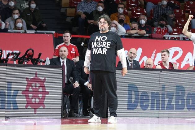 Chef-Trainer Oliver Kostic (FC Bayern Basketball), FC Bayern Basketball vs. Olympiakos Piraeus, Euroleague, 04.03.2022 Muenchen Bayern Deutschland