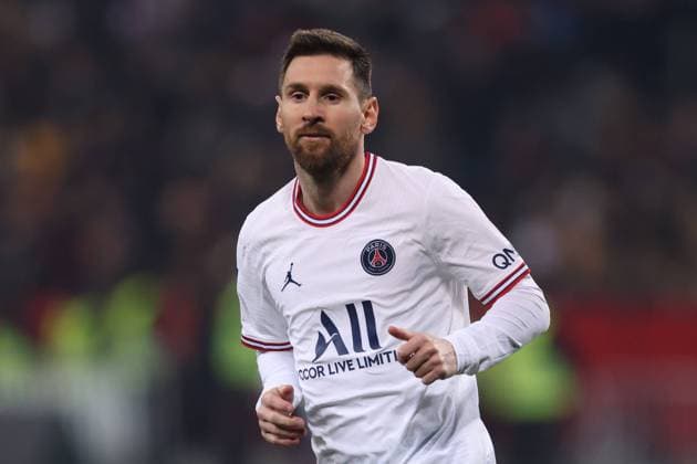 Fußball, OGC Nizza - Paris St. Germain Nice, France, 5th March 2022. Lionel Messi of PSG during the Uber Eats Ligue 1 match at Allianz Riviera Stadium, Nice. Picture credit should read: Jonathan Moscrop Sportimage EDITORIAL USE ONLY. No use with unauthorised audio, video, data, fixture lists, club league logos or live services. Online in-match use limited to 120 images, no video emulation. No use in betting, games or single club league player publications. SPI-1565-0034