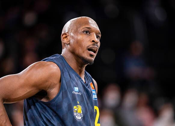 Rickey Paulding (EWE) 05.03.22, Hamburg, Hamburg Towers vs. EWE Baskets Oldenburg, easyCredit BBL, Basketball Bundesliga, 1.Liga, Saison 2021 2022, 23. Spieltag Â