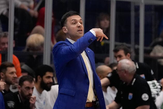 Igor Jovovic (Head Coach MBC), Syntainics MBC vs. Medi Bayreuth, Basketball Bundesliga, Maenner, 2021 2022, 23. Spieltag, 05.03.2022, Syntainics MBC vs. Medi Bayreuth, Basketball Bundesliga, Maenner, 2021 2022, 23. Spieltag, 05.03.2022, Weissenfels