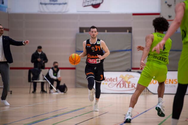 GER, Basketball, Barmer 2. Bundesliga Pro-A, Spieltag 28, Ehingen Urspring vs WiHa Panthers Villingen-Schwenningen, 06.03.2022, GER, Basketball, Barmer 2. Bundesliga Pro-A, Spieltag 28, Ehingen Urspring vs WiHa Panthers Villingen-Schwenningen, 06.03.2022 Ehingen Copyright: xEibner-Pressefotox EP_FWF