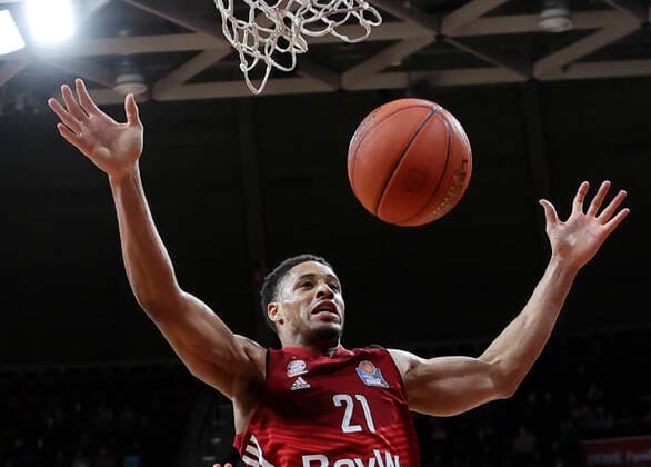 06.03.2022, BBL, FC Bayern Muenchen vs Brose Bamberg, Audi Dome Muenchen, Basketball, im Bild: Augustine Rubit (FCB Basketball)