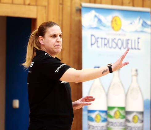 Katerina Hatzidaki (Halle), Da-Basketball,1. Bundesliga 2021 22, , 06.03.22, TSV Wasserburg vs Gisa LIONS SV Halle, Wasserburg, Badria Sportzentrum Copyright: WolfgangxFehrmann